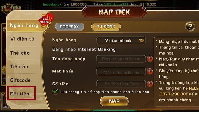 Hướng dẫn nạp và rút tiền Kc88 - Kc88
